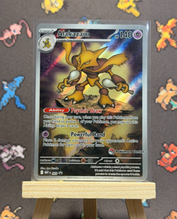 Alakazam 009 POKEMON CENTER STAMP Mega Evolution ETB Black Star Promo - NM/Mint - Image 1