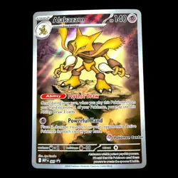 ✨ MINT ✨ Mega Evolution Pokemon Center STAMPED Black Star Promo Alakazam 009 - Image 2