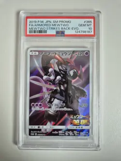PSA 10 Armored Mewtwo 365/SM-P Promo Mewtwo Strikes Back Pokemon TCG GEM MINT - Image 1