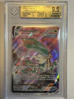 Rayquaza VMAX TG20/TG30 GRADED Pokemon Card Silver Tempest BGS 9.5 GEM MINT - Image 1