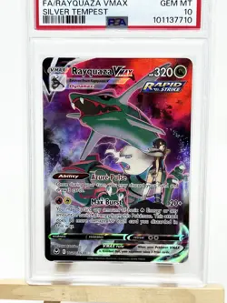 Rayquaza VMAX #TG20 Full Art Silver Tempest PSA 10 GEM MINT POKEMON - Image 1