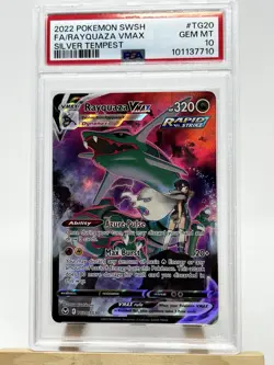 Rayquaza VMAX #TG20 Full Art Silver Tempest PSA 10 GEM MINT POKEMON - Image 2