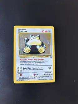 Pokemon TCG Snorlax Jungle Holo Card 11/64 Unlimited Rare MP Condition - Image 1