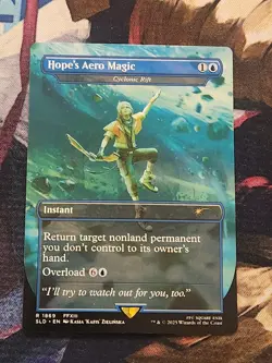 MTG Secret Lair - Final Fantasy - Cyclonic Rift / Hope's Aero Magic - English NM - Image 1