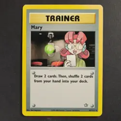 Mary 87/111 Neo Genesis Pokemon TCG Common/Uncommon Non Holo VG Condition - Image 1