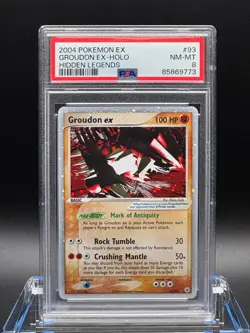 PSA 8 NM-MT ✨ - Groudon ex 93/101 Hidden Legends Holo - 2004 Pokemon - Image 1
