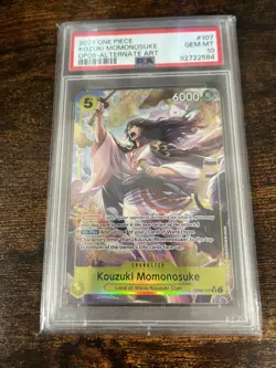 Kouzuki Momonosuke (Alternate Art) OP06-107 Wings of the Captain Foil PSA 10 - Image 1