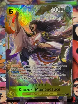 KOUZUKI MOMONOSUKE - One Piece OP06-107 - AA Alt Art Super Rare SR - Wings - Image 1
