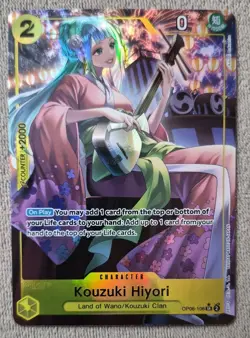 One Piece TCG Kouzuki Hiyori -Wings of the Captain OP06-106- Super Rare -ALT ART - Image 1