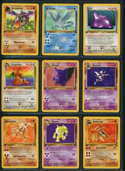Complete 1st Edition Fossil Non-Holo Set 16-62 (NM/MINT) Vintage Pokemon Cards - Image 3