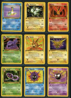 Complete 1st Edition Fossil Non-Holo Set 16-62 (NM/MINT) Vintage Pokemon Cards - Image 5
