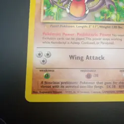 Aerodactyl 16/62 - Rare NON- HOLO- Fossil Set - Vintage WOTC Pokemon Card - NM/M - Image 5