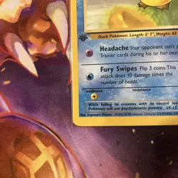 Pokemon Psyduck 1st Edition 53/62 Common Fossil LP Lightly Played - Image 3