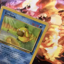 Pokemon Psyduck 1st Edition 53/62 Common Fossil LP Lightly Played - Image 4