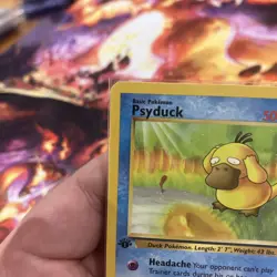 Pokemon Psyduck 1st Edition 53/62 Common Fossil LP Lightly Played - Image 5