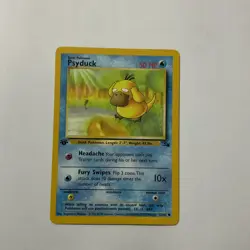 1st Edition - Psyduck - 53/62- Fossil - LP - Pokemon Card - Image 1