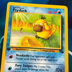 Psyduck - 53/62 - 1st Edition Fossil Set - Pokemon Card - LP - Image 2