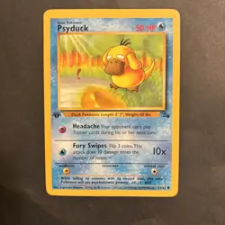 Psyduck 53/62 1st Edition Regular Non Holo WoTC Pokemon Fossil Set LP - Image 1