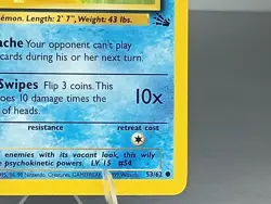 Psyduck 53/62 1st Edition Regular Non Holo WoTC Pokemon Fossil Set LP English - Image 4