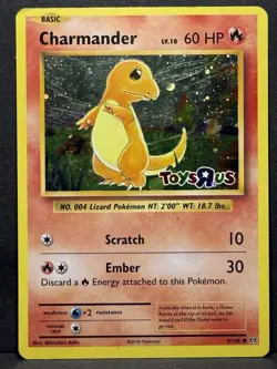 Pokemon Charmander Toys R US XY Promos Holo Card 9/108 MP - Image 1