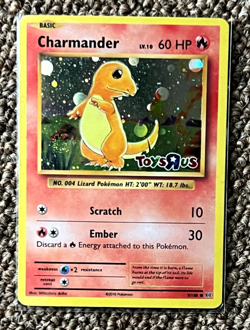 CHARMANDER 91/108 HOLO TOYS R US PROMO POKEMON CARD NM - Image 1