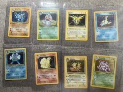 Vintage Pokemon Holo Lot 8 Cards – NM–LP – Base/Jungle/Fossil/Rocket – WOTC Era - Image 1