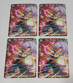 Dragon Ball Super Card Game Tiny Rivals Trunks TB2-007 UC Uncommon LP x4 Playset - Image 1