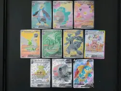 Pokemon TCG Full Art Ultra Rare EX & V LOT (A) 10x Cards NO DUPLICATES - Image 1