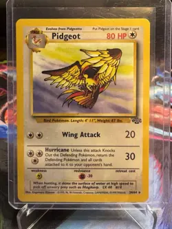 Pokemon TCG Pidgeot Jungle Holo Card 8/64 Unlimited Rare LP-NM Condition - Image 1