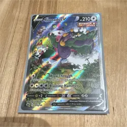 Pokemon TCG Tornadus V Holo 185/198 Chilling Reign Single Strike Card - Image 1