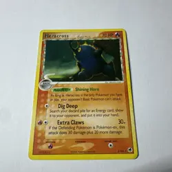 Pokemon Card Heracross 3/101 EX Delta Species Reverse non-Holo Rare - Image 1