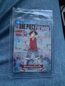 MONKEY D LUFFY ONE PIECE US VOYAGE College Basketball CARD 5000 Rutgers NCAA - Image 1