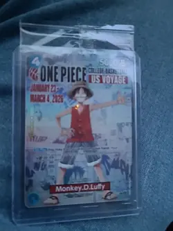 MONKEY D LUFFY ONE PIECE US VOYAGE College Basketball CARD 5000 Rutgers NCAA - Image 4