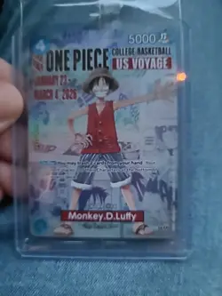 MONKEY D LUFFY ONE PIECE US VOYAGE College Basketball CARD 5000 Rutgers NCAA - Image 5