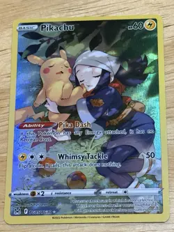 Pikachu TG05/TG30 Lost Origin Trainer Gallery Ultra Rare Holo Pokemon Card! - Image 1