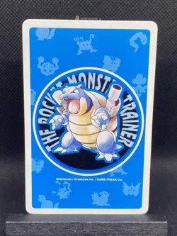 Rapidash 7 of Diamonds 1996 Blue Blastoise Poker Playing Cards Pokemon LP - Image 4