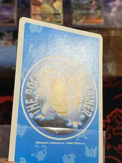 1996 Blastoise 4 of Hearts Pokemon Poker Blastoise Blue Deck Playing Card (MINT) - Image 5