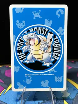Oddish Jack Of Diamonds Pokemon Poker Blue Blastoise Back Playing Card - Image 2
