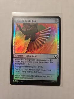 Kyoshi Battle Fan (Foil) - Avatar - NM - Common - Artifact Equipment - MTG - Image 1