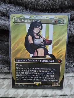 Tifa, Martial Artist, Borderless - Surge Foil, NM - FIC, MTG x Final Fantasy - Image 1