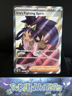 Pokemon Card Iris's Fighting Spirit 180/159 Journey Together Full Art Trainer NM - Image 1