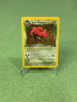 2000 POKEMON ROCKET 1ST EDITION #13 DARK VILEPLUME-HOLO - Image 1