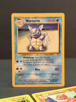 Pokemon Base Set Starter Evolutions Lot - Charmeleon Wartortle Ivysaur LP - Image 3