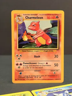 Pokemon Base Set Starter Evolutions Lot - Charmeleon Wartortle Ivysaur LP - Image 4