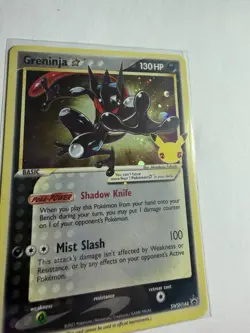 Pokemon TCG Greninja Gold Star SWSH144 - Celebrations Black Star Promo Swirl! - Image 3