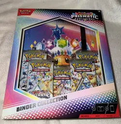 Pokemon Prismatic Evolutions Binder Collection Box Factory Sealed - Image 1
