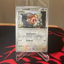 Lechonk Pokemon Scarlet & Violet Base Set 154/198 EBGames Stamped Reverse Holo - Image 1