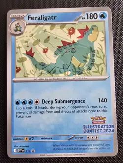 Feraligatr SVP 213 Illustration Contest 2024 Promo Pokemon Tcg - Image 1