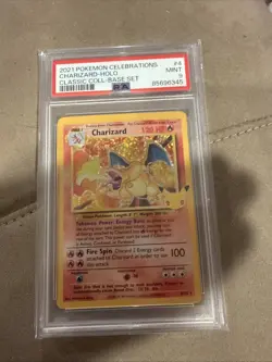 2021 Pokemon Celebrations Charizard Holo Classic Collection PSA 9 - Image 1