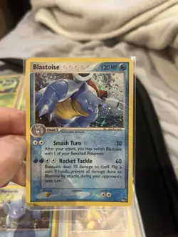 Pokemon POP Series 3 Promo Blastoise 1/17 Holo Rare DMG (PSA 1 Candidate!U) - Image 1
